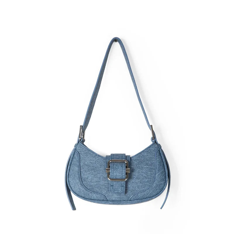 New Fashion Female Shoulder Bag Solid Color Women Versatile Light Advanced Texture Underarm Bag