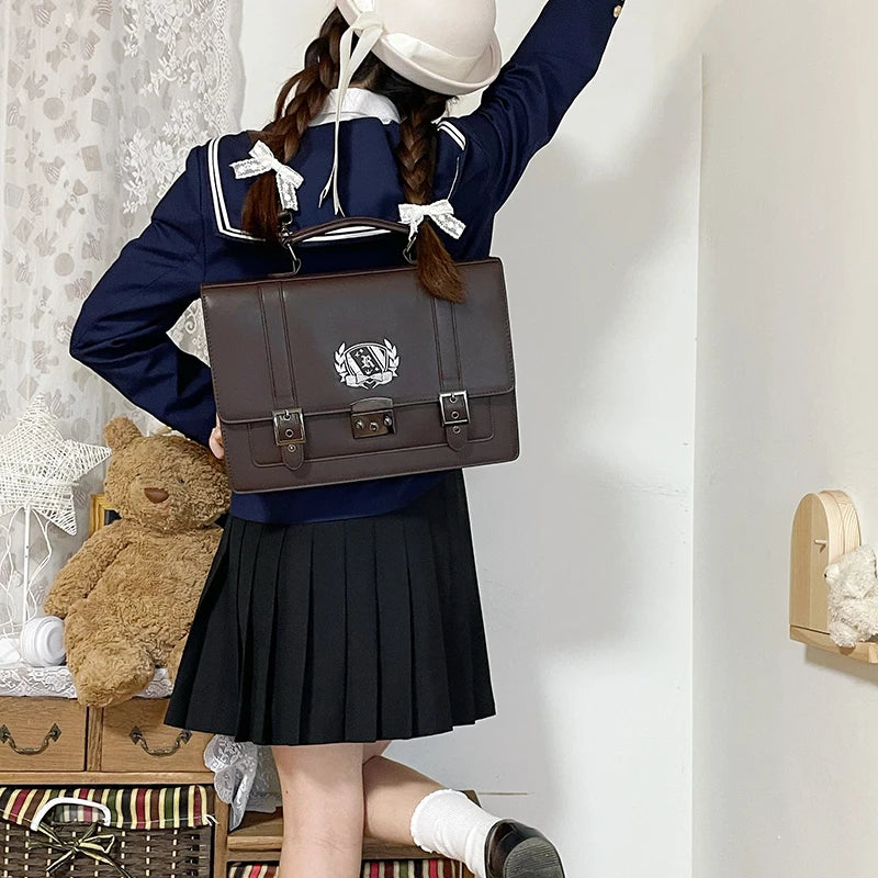 New Fashion Japan Style Lolita JK Backpacks High Quiality Girl Female School Bookbags Messenger Bags Briefcase Laptop Bags
