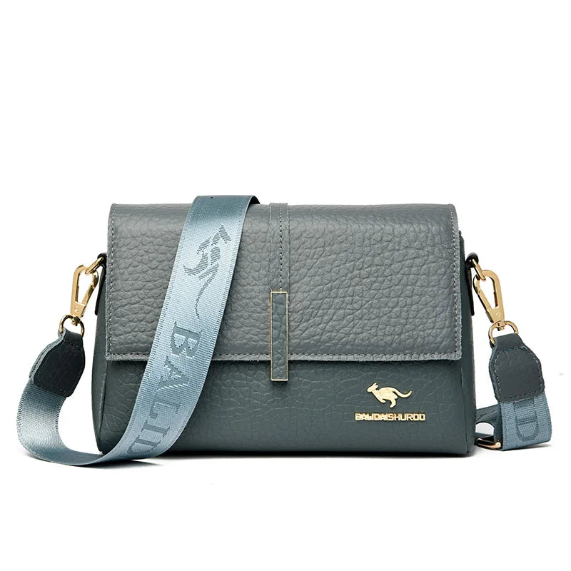 New Fashion Ladies Purses and Handbags Luxury Designer Stone Pattern Leather Crossbody Shoulder Bag for Women 2023 Messenger Bag