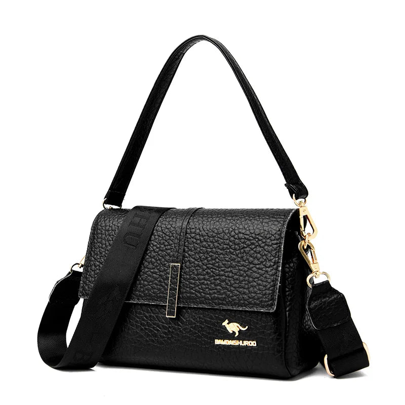 New Fashion Ladies Purses and Handbags Luxury Designer Stone Pattern Leather Crossbody Shoulder Bag for Women 2023 Messenger Bag