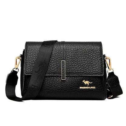 New Fashion Ladies Purses and Handbags Luxury Designer Stone Pattern Leather Crossbody Shoulder Bag for Women 2023 Messenger Bag