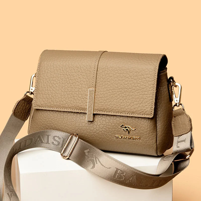 New Fashion Ladies Purses and Handbags Luxury Designer Stone Pattern Leather Crossbody Shoulder Bag for Women 2023 Messenger Bag