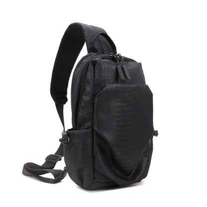 New Fashion Men Chest Bag USB Charging 9.7" iPad Crossbody Bag Male Waterproof Messenger Bags for Boys High Quality Sling Bags