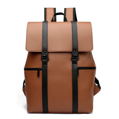New Fashion Multi Pocket Female Backpack High Quality Soft Leather Women Shoulder Bag Large Capacity Girl Travel Bags Sac A Dos