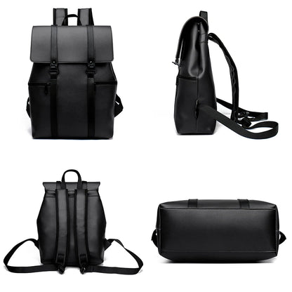 New Fashion Multi Pocket Female Backpack High Quality Soft Leather Women Shoulder Bag Large Capacity Girl Travel Bags Sac A Dos