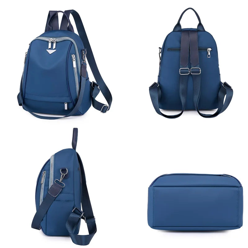 New Fashion Multifunctional Anti-theft Backpacks Oxford Cloth Shoulder Bags for Teenagers Girls Large Capacity Travel School Bag