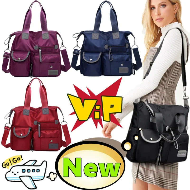 New Fashion Nylon Women Messenger Casual Large Capacity Ladies Handbag Female Crossbody Shoulder Bags Waterproof Totes Bag