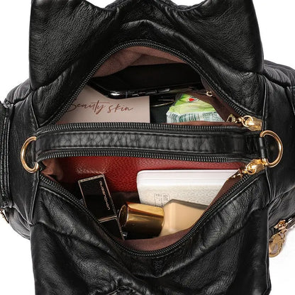 New Fashion PU Leather Women Handbag Designer Soft Large Capacity Messenger Tote Bag High Quality Female Shoulder Bag Female Sac