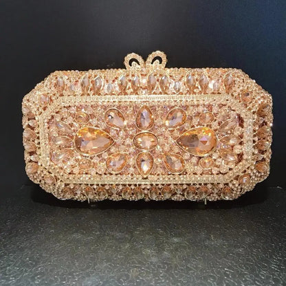 New Fashion Rhinestone clutch Bag Metallic Diamond Bridal Party Female purse Clutches bags Women Evening Bags for Wedding wallet