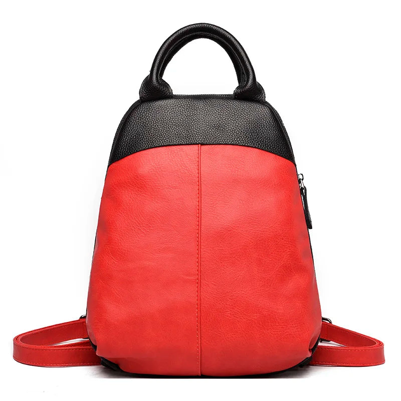 New Fashion Women Backpack Casual Female Bookbag High Quality Soft Pu Leather Women Backpack Large Capacity Backpacks Travel Bag