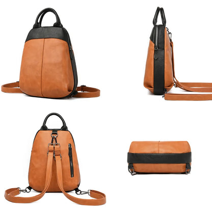 New Fashion Women Backpack Casual Female Bookbag High Quality Soft Pu Leather Women Backpack Large Capacity Backpacks Travel Bag