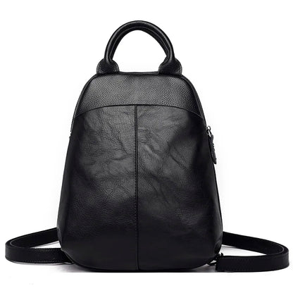 New Fashion Women Backpack Casual Female Bookbag High Quality Soft Pu Leather Women Backpack Large Capacity Backpacks Travel Bag