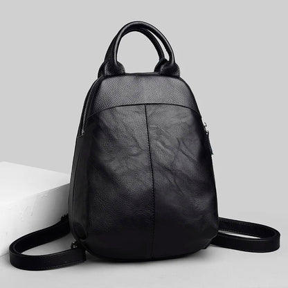 New Fashion Women Backpack Casual Female Bookbag High Quality Soft Pu Leather Women Backpack Large Capacity Backpacks Travel Bag