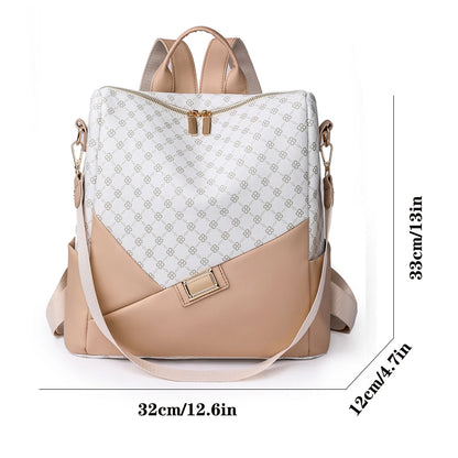 New Fashion Women Backpack Designer Soft Leather Travel Rucksack Casual Shoulder Bags High Quality School Bag for Teenager Girls