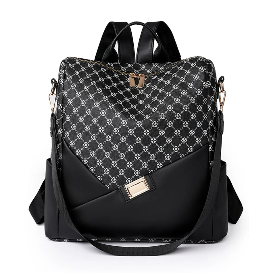 New Fashion Women Backpack Designer Soft Leather Travel Rucksack Casual Shoulder Bags High Quality School Bag for Teenager Girls