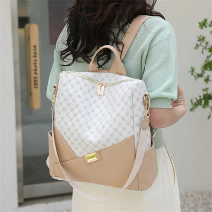 New Fashion Women Backpack Designer Soft Leather Travel Rucksack Casual Shoulder Bags High Quality School Bag for Teenager Girls