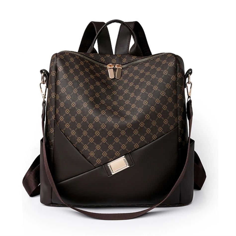 New Fashion Women Backpack Designer Soft Leather Travel Rucksack Casual Shoulder Bags High Quality School Bag for Teenager Girls