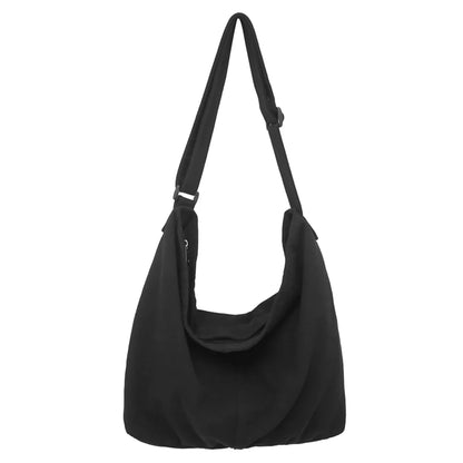 New Fashion Women Shoulder Bag Canvas Large Capacity Retro Female Casual Crossbody Bags Lady High Grade Travel Solid Color Daily