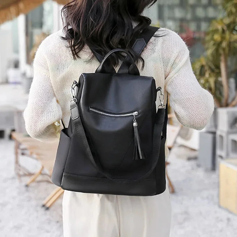 New Fashion Women's Backpack Large Capacity Student School For Girls Anti-theft Feminina Travel Shoulder Bag