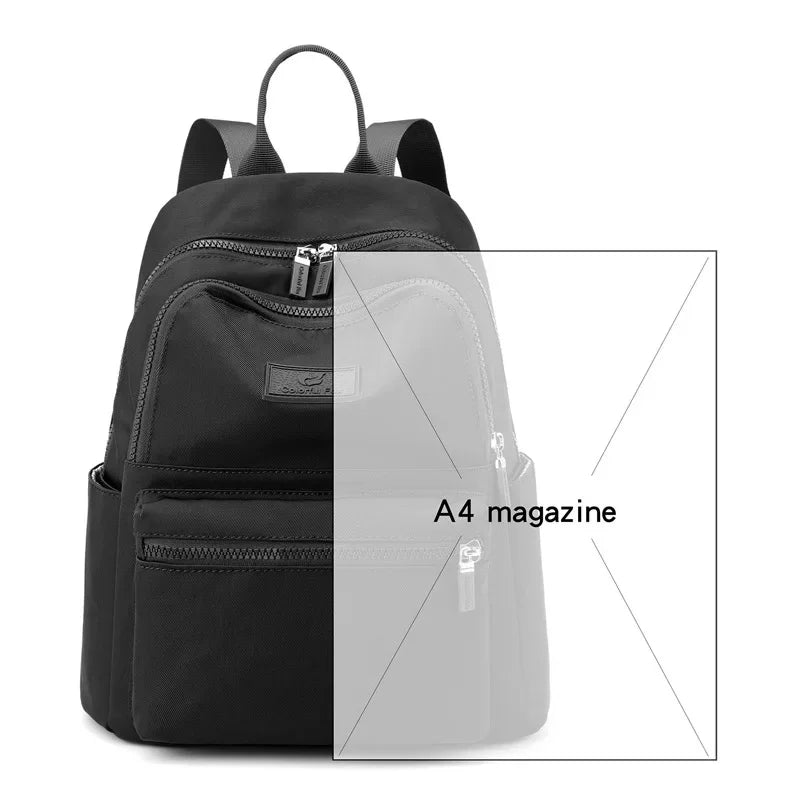 New Fashion Women's Nylon Outdoor Casual Travel Backpack Portable Student School Bag For Girls