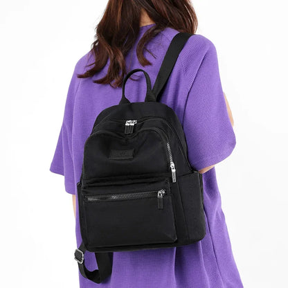 New Fashion Women's Nylon Outdoor Casual Travel Backpack Portable Student School Bag For Girls