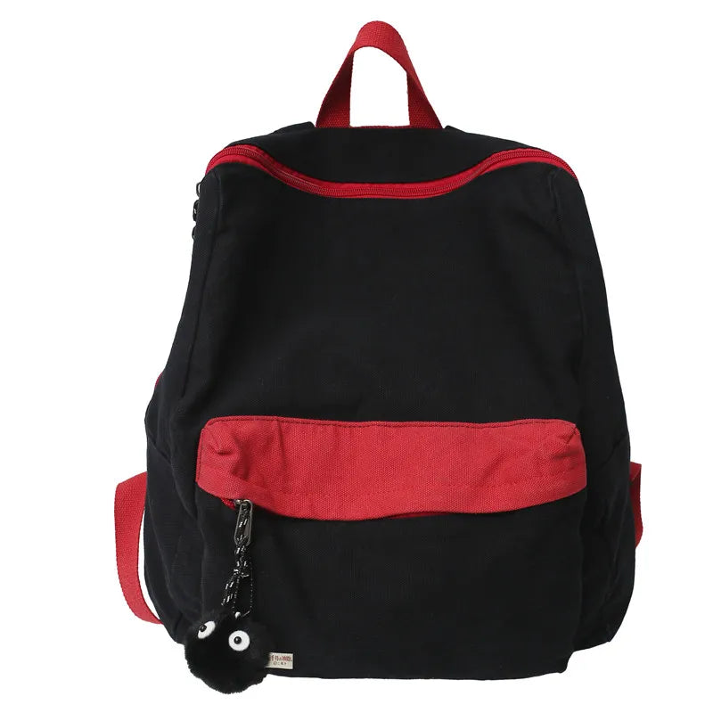 New Female Canvas Vintage College Backpack Cool Fashion Women Laptop School Bag Girl Travel Book Backpack Lady Kawaii Fabric Bag