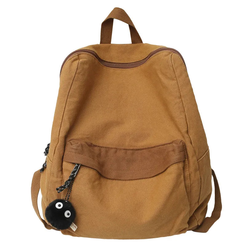 New Female Canvas Vintage College Backpack Cool Fashion Women Laptop School Bag Girl Travel Book Backpack Lady Kawaii Fabric Bag