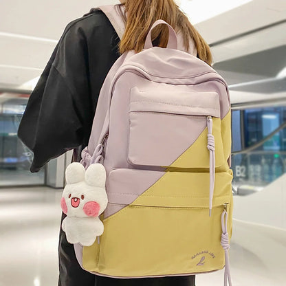 New Female Male Waterproof Travel Book Bag Cool Women Men Nylon Laptop College Backpack Fashion Girl Kawaii School Backpack Lady