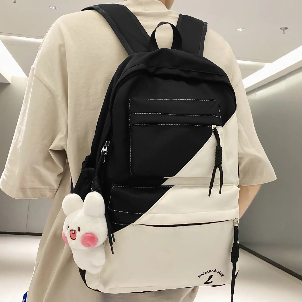 New Female Male Waterproof Travel Book Bag Cool Women Men Nylon Laptop College Backpack Fashion Girl Kawaii School Backpack Lady