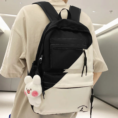 New Female Male Waterproof Travel Book Bag Cool Women Men Nylon Laptop College Backpack Fashion Girl Kawaii School Backpack Lady