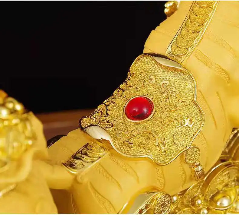 New Feng Shui resin golden Tiger statue Home decoration accessories zodiac tiger home decor Office,hotel decor year of the tiger