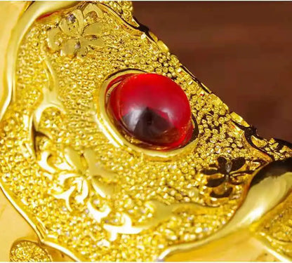 New Feng Shui resin golden Tiger statue Home decoration accessories zodiac tiger home decor Office, hotel decor