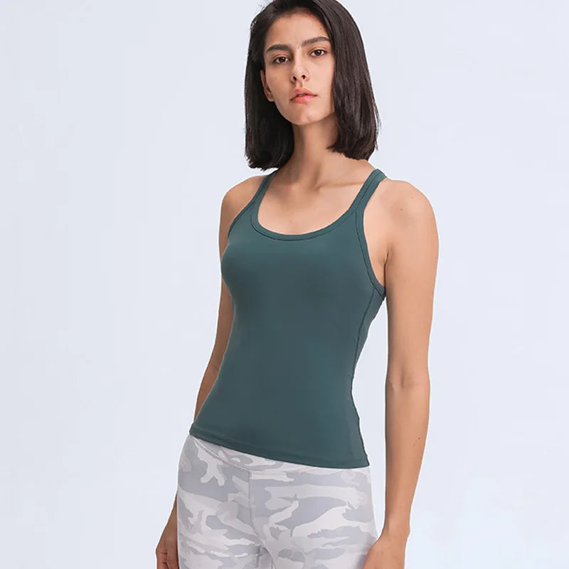 New Fitness Sporty Bra for Women Push Up Running Gym Training Workout Yoga Underwear Tank Top