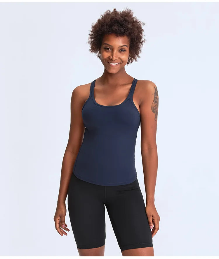 New Fitness Sporty Bra for Women Push Up Running Gym Training Workout Yoga Underwear Tank Top