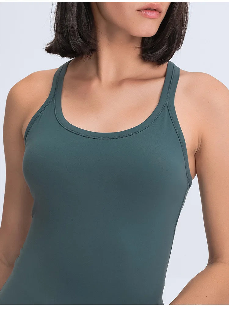 New Fitness Sporty Bra for Women Push Up Running Gym Training Workout Yoga Underwear Tank Top