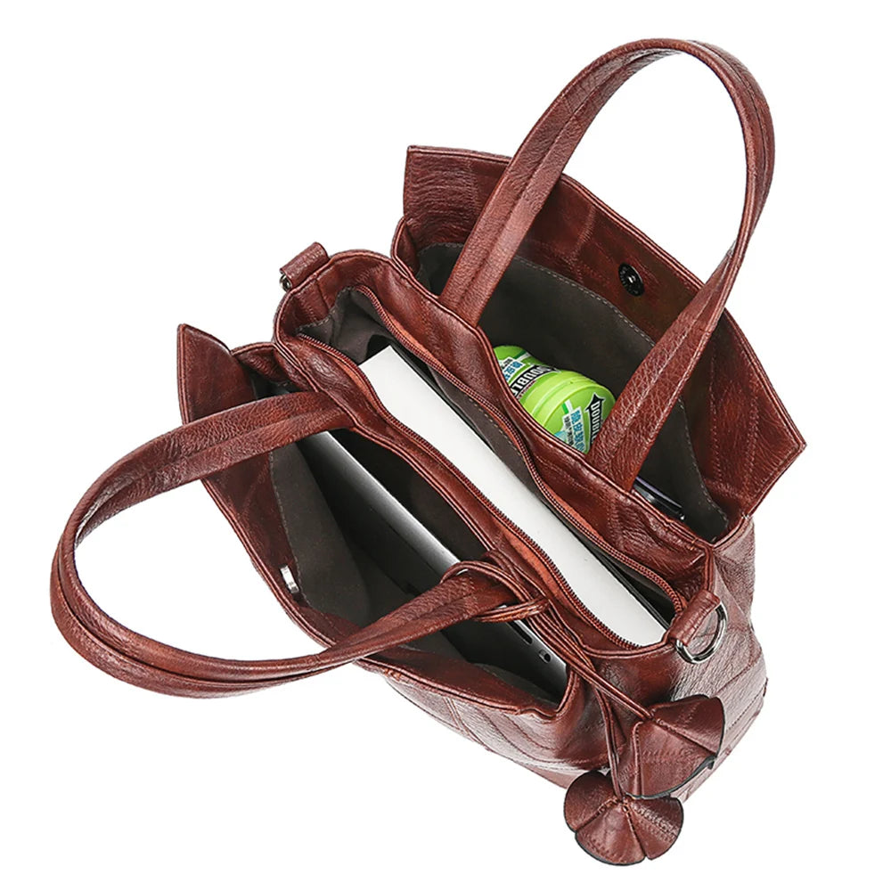 New Flower Leather Luxury Handbags Women Bags Designer Handbags High Quality Women Shoulder Bag Female Crossbody Messenger Bags