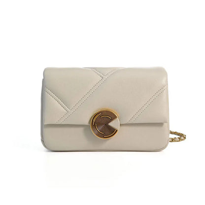 New Genuine Chain Shoulder For Women Fashion Cow Leather Crossbody Messenger Bag Casual Lady Handbag