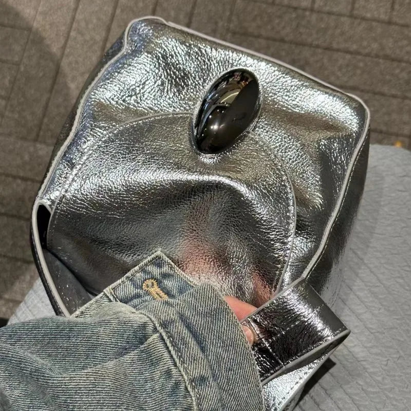 New Genuine Leather Cowhide Soft Leisure Shoulder Bag Niche Design Latch Chain Crossbody Handbags Female Elegant All-match Bolsa