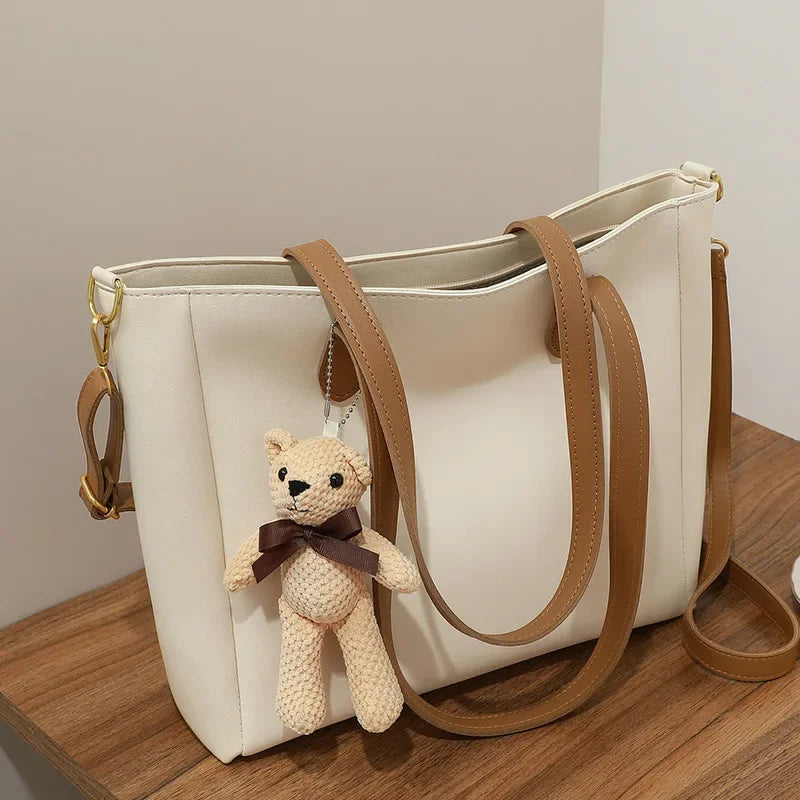 New Genuine Leather Fashion Bucket Bag Large Capacity Shoulder Crossbody Bag Women's Bag Bags Luxury Handbags