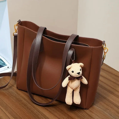 New Genuine Leather Fashion Bucket Bag Large Capacity Shoulder Crossbody Bag Women's Bag Bags Luxury Handbags