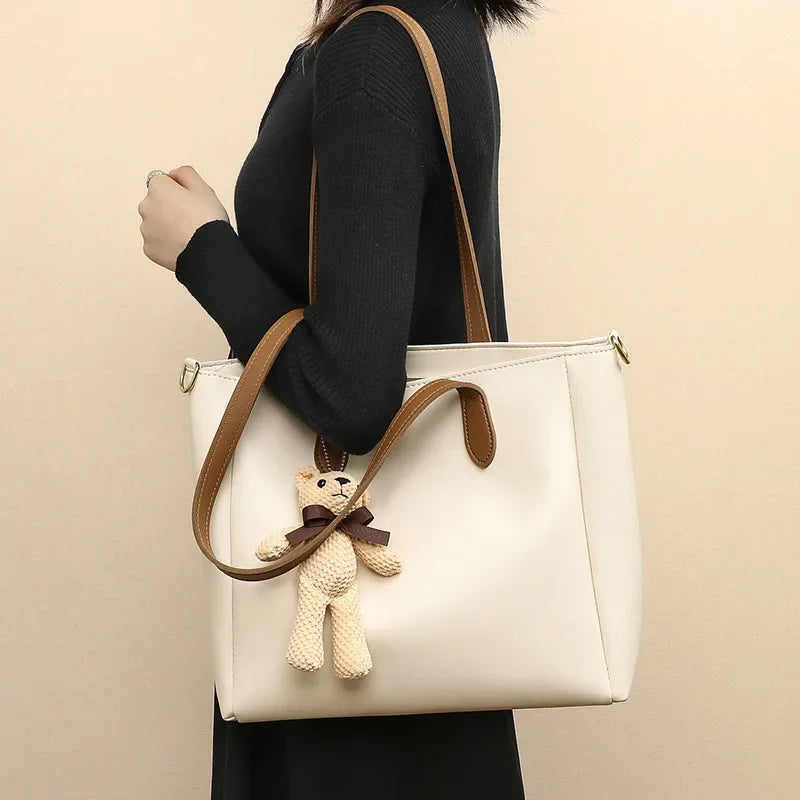 New Genuine Leather Fashion Bucket Bag Large Capacity Shoulder Crossbody Bag Women's Bag Bags Luxury Handbags