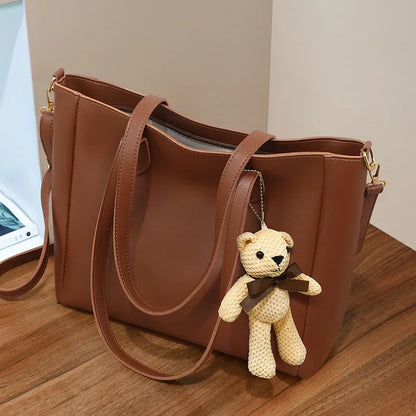 New Genuine Leather Fashion Bucket Bag Large Capacity Shoulder Crossbody Bag Women's Bag Bags Luxury Handbags