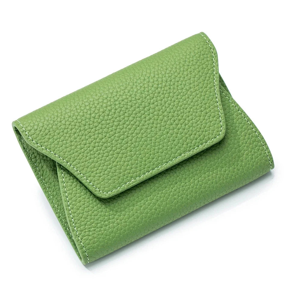 New Genuine Leather Fashion Ultrathin Zero Wallet Cowhide Simple Creative Card Coin Mini Storage Bag