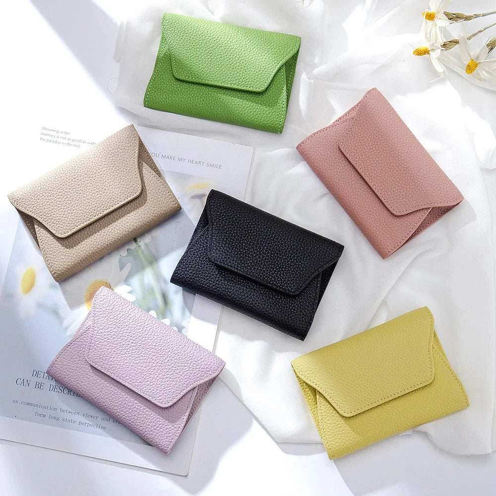 New Genuine Leather Fashion Ultrathin Zero Wallet Cowhide Simple Creative Card Coin Mini Storage Bag