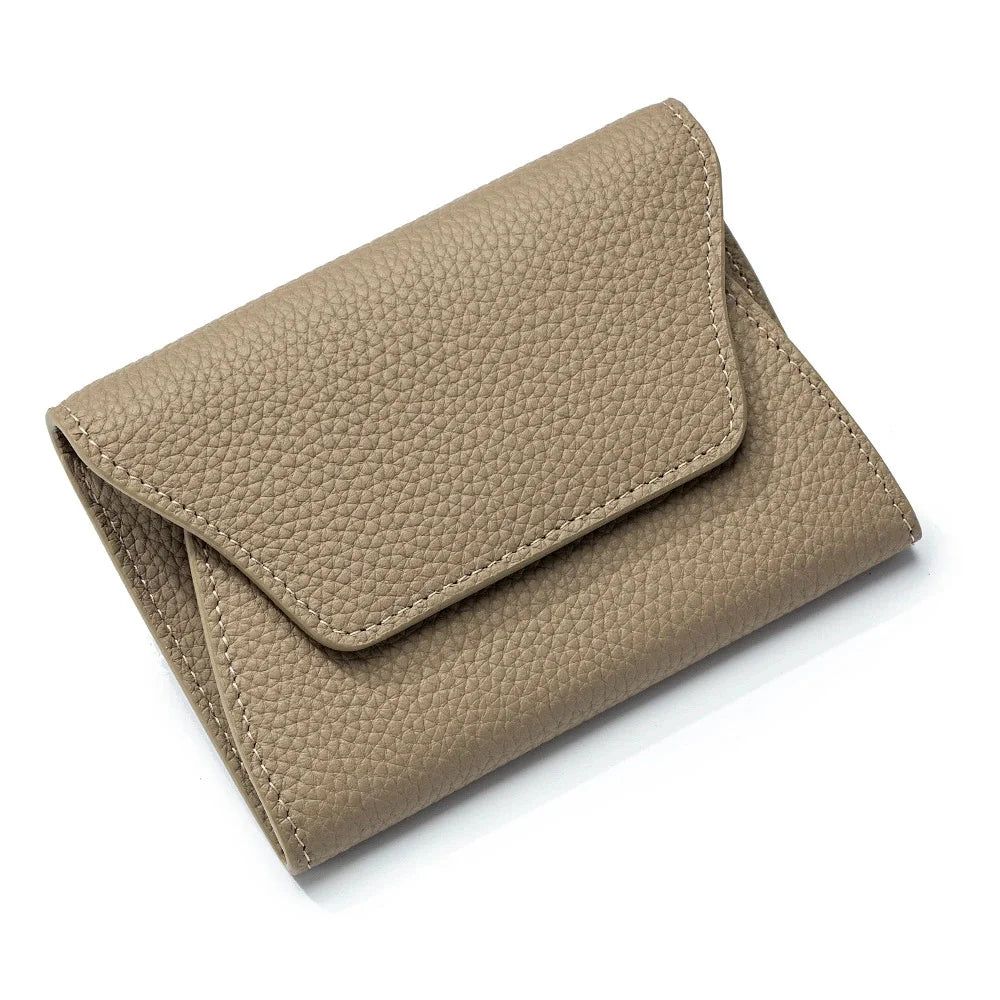 New Genuine Leather Fashion Ultrathin Zero Wallet Cowhide Simple Creative Card Coin Mini Storage Bag