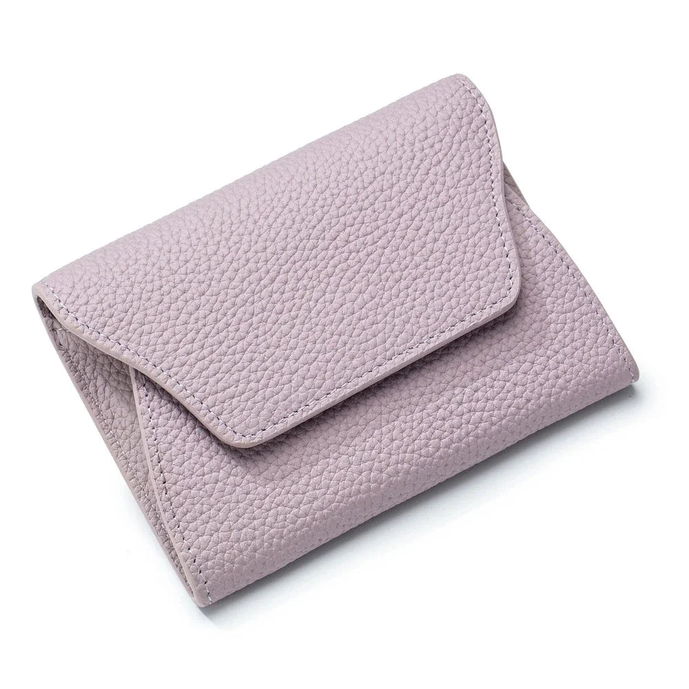 New Genuine Leather Fashion Ultrathin Zero Wallet Cowhide Simple Creative Card Coin Mini Storage Bag