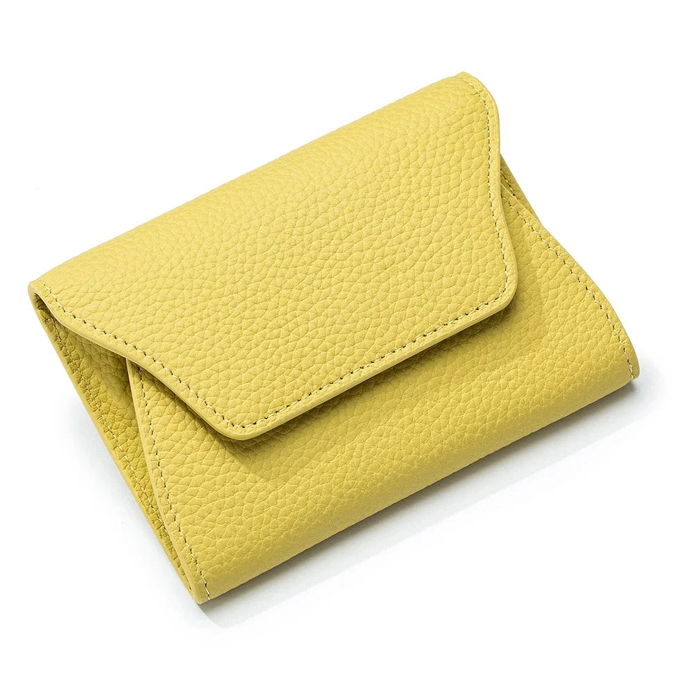 New Genuine Leather Fashion Ultrathin Zero Wallet Cowhide Simple Creative Card Coin Mini Storage Bag