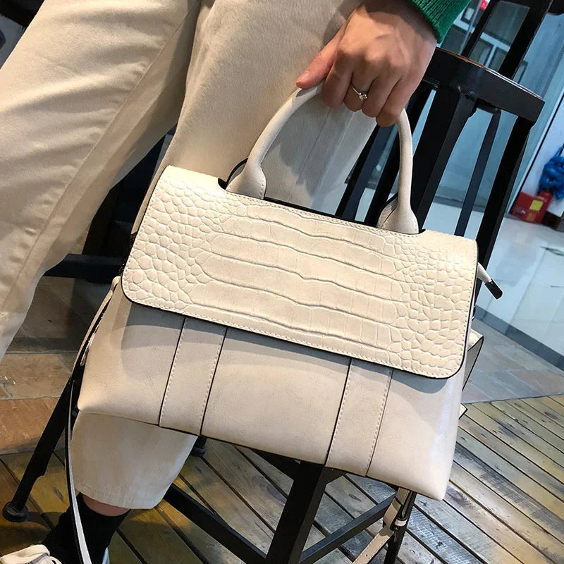 New Genuine Leather Handbag For Women Retro Cowhide Tote Casual Lady Shoulder Messenger Luxury Crossbody Bag