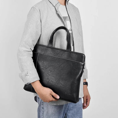 New Genuine Leather Men Briefcase Business Handbag Man Shoulder Messenger Laptop Male Executive File Tote Bag
