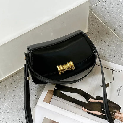 New Genuine Leather Small Square Bag Fashion Commuter Handbags 2024 Spring Summer All-match Single Shoulder Crossbody Purses